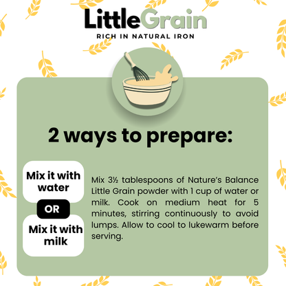 LittleGrain – Iron-Rich Baby Cereal (6+ Months) Gentle on tummy | Naturally sweet | No added sugar