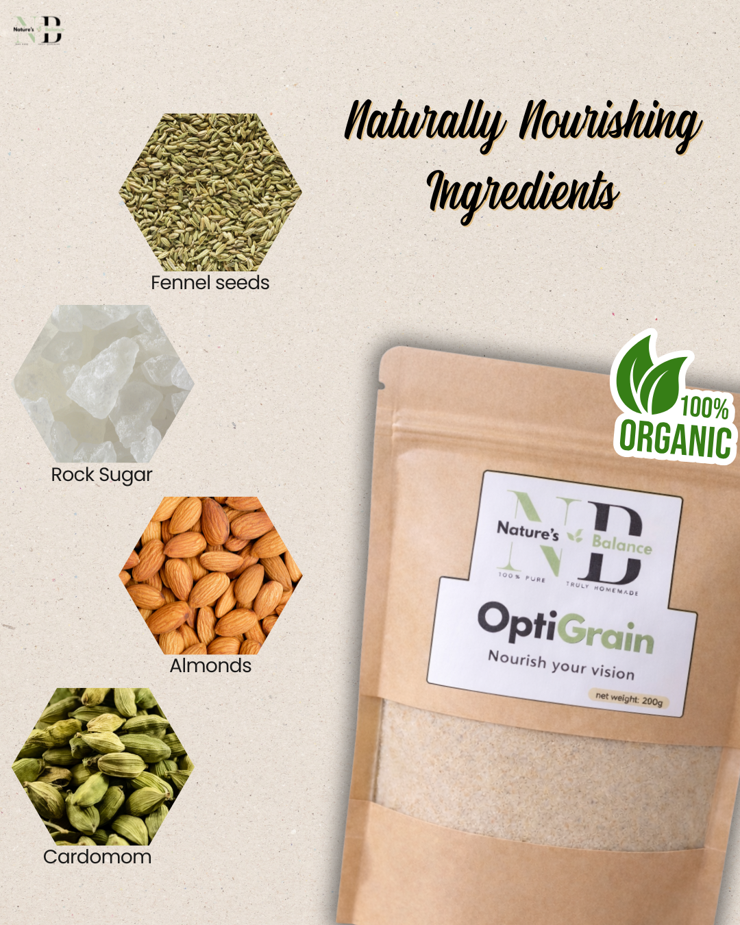 OptiGrain - Natural Eye Support Mix( For kids & Adults)