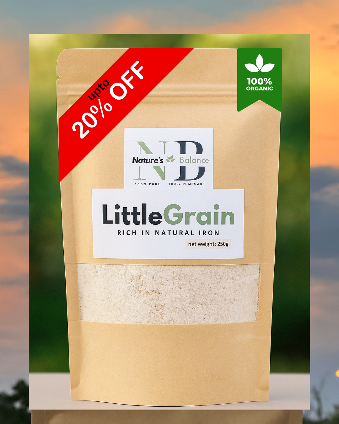 LittleGrain – Iron-Rich Baby Cereal (6+ Months) Gentle on tummy | Naturally sweet | No added sugar